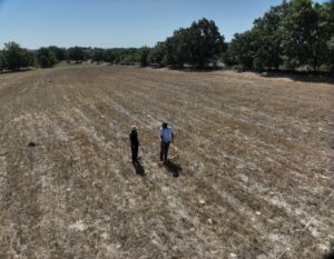 Geophysical Prospection (georesistivity). Some Members Of The Project In Action